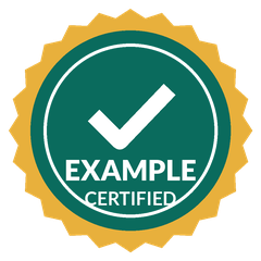 Example certified badge